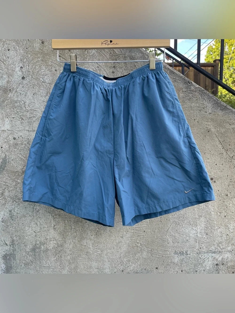 Light blue y2k Nike running shorts men’s large